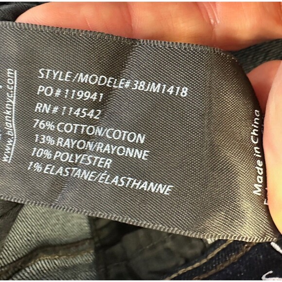 Blank NYC Jeans Mens 32 x 32 Stanton Straight Fit Medium Wash Blue Stretch - Picture 6 of 6